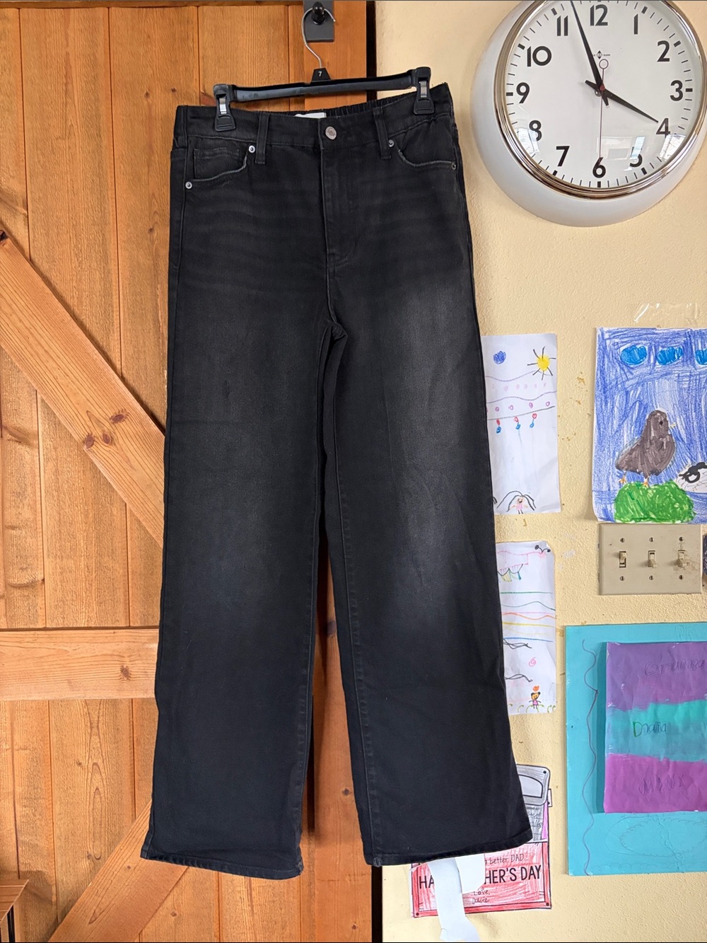 No Boundaries Black Wide-Leg Men's Jeans